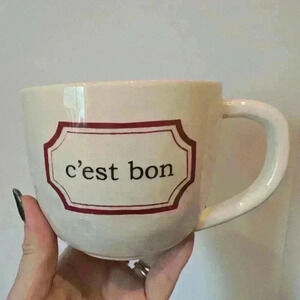 Rae Dunn m stamped CEST  bon cappuccino mug